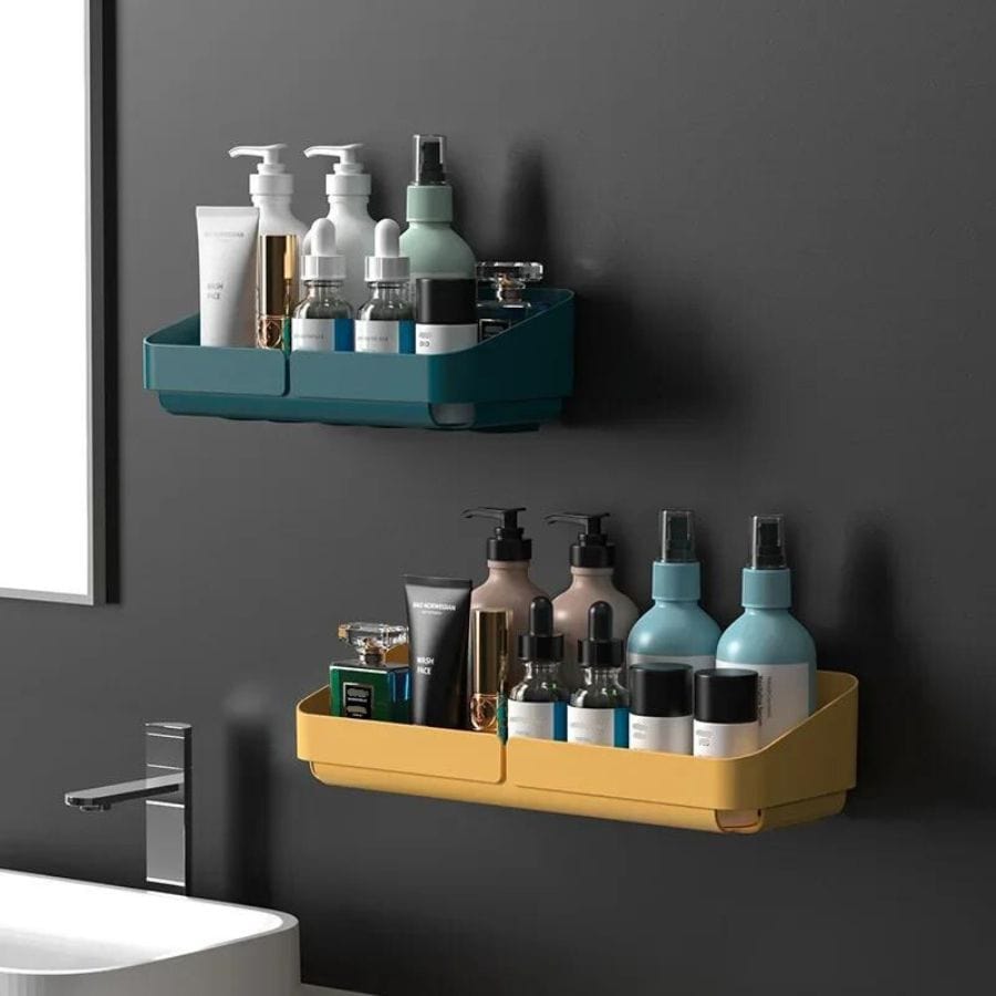 Étagère de douche colorée