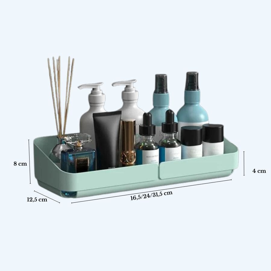 Étagère de douche colorée  Bleu clair 16.5 cm de longueur