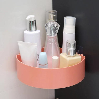 Étagère de douche d'angle aux couleurs pastels Rose