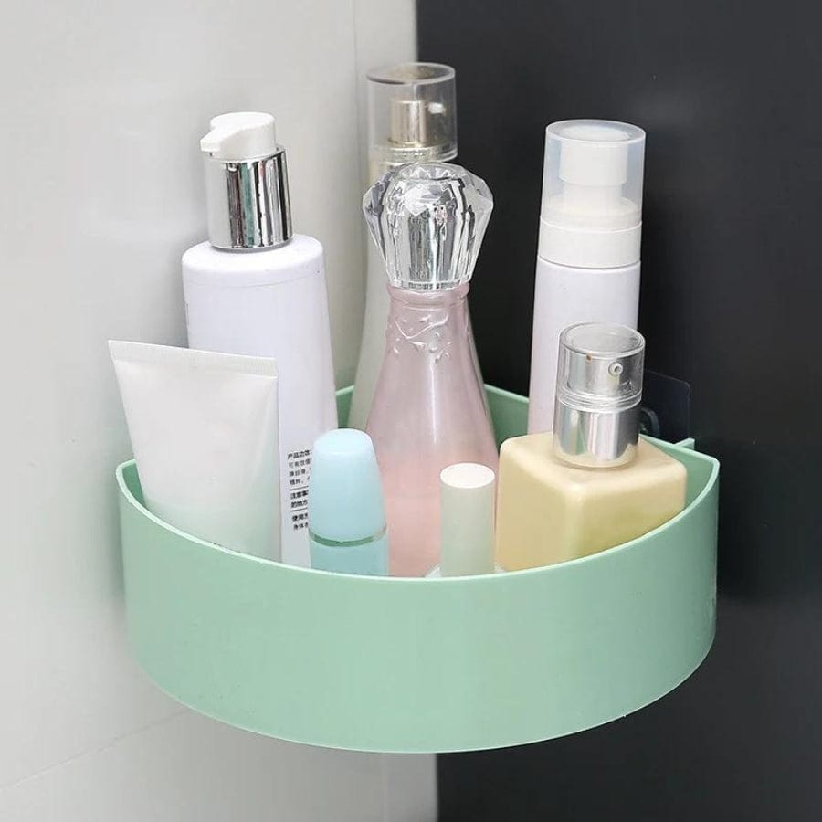 Étagère de douche d'angle aux couleurs pastels Vert
