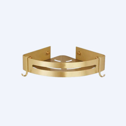 Étagère de douche d’angle dorée Doré