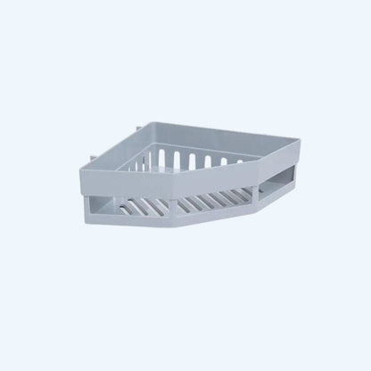 Étagère de douche d’angle style panier  Gris