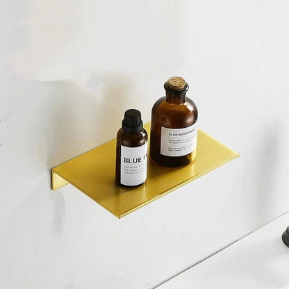 Étagère de douche dorée brossée 20 cm
