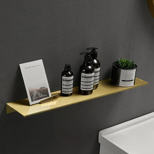 Étagère de douche dorée brossée 60 cm