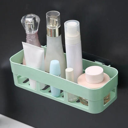 Étagère de douche sans percer couleurs pastels Vert