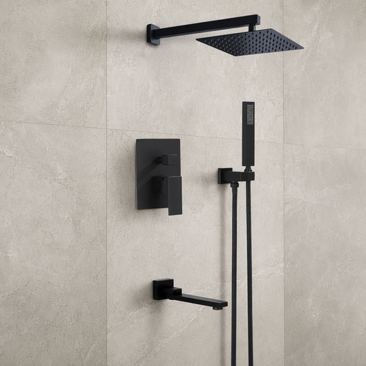 Ensemble de douche à encastrer, avec robinet