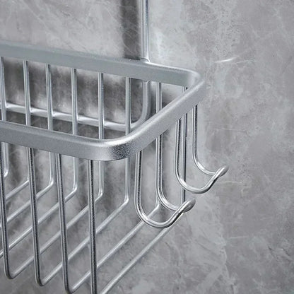 Étagère de douche à suspendre en aluminium Gris