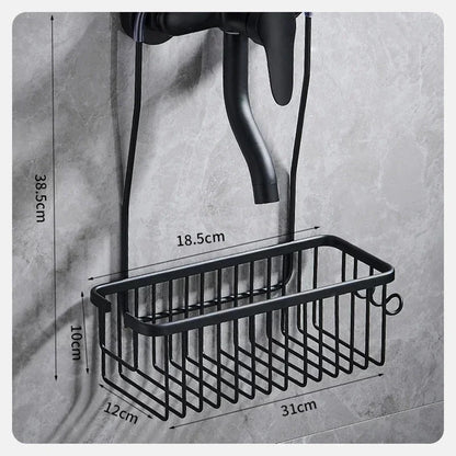 Étagère de douche à suspendre en aluminium Gris
