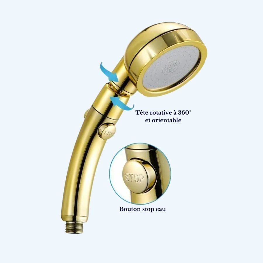 Pommeau de douche économique et à haute pression