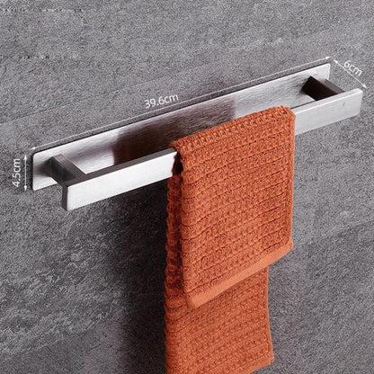 Porte-serviettes au design carré Chrome