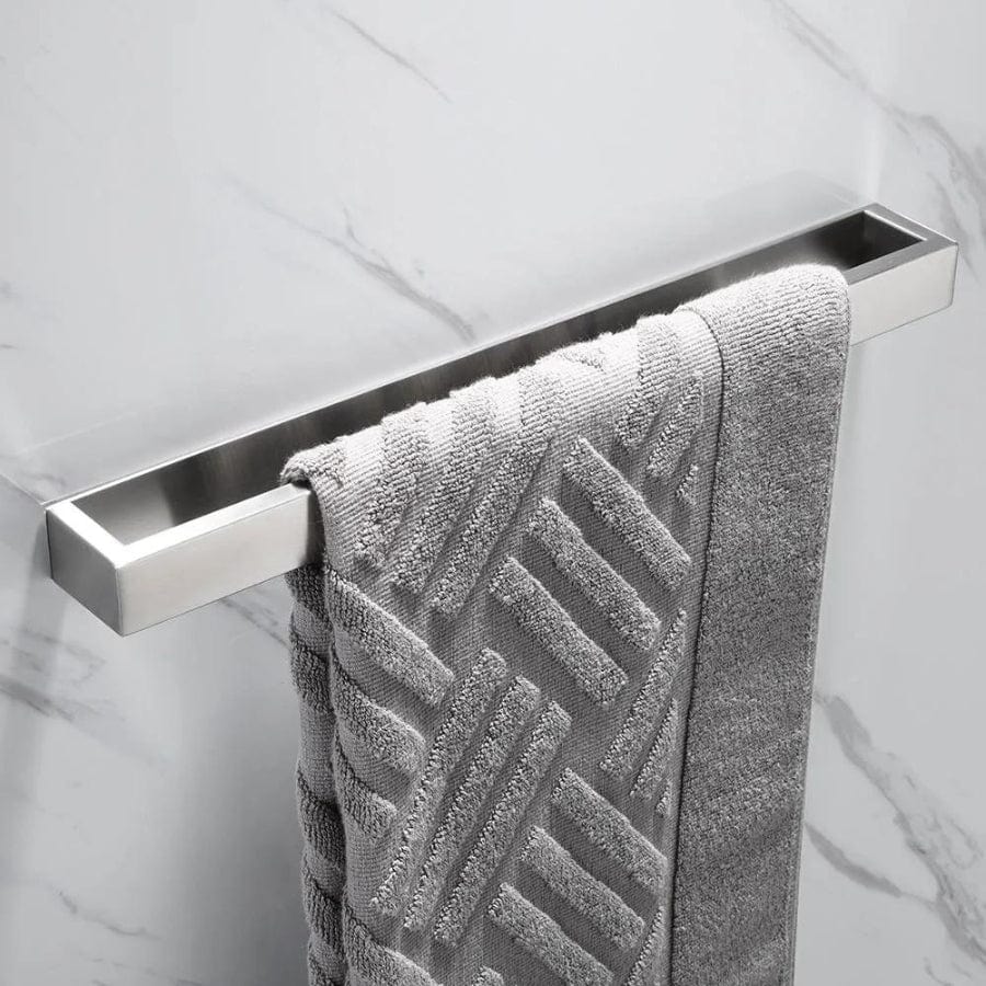 Porte-serviettes minimaliste en inox   Chrome mate