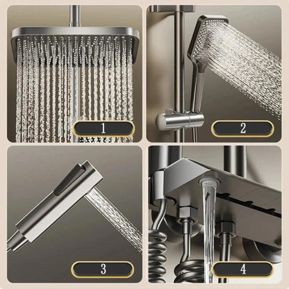 Colonne de douche mitigeur thermostatique style piano
