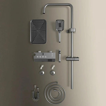 Colonne de douche mitigeur thermostatique style piano