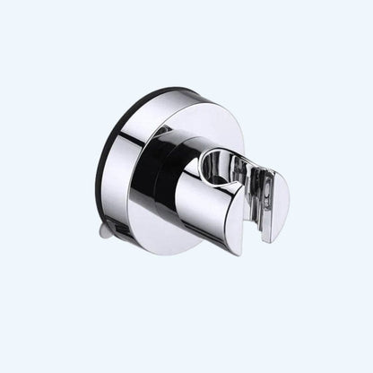 Support de pommeau de douche rond adhésif Chrome