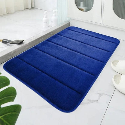 Tapis de bain absorbant | Escale Douche Bleu marine / 40cm x 60cm