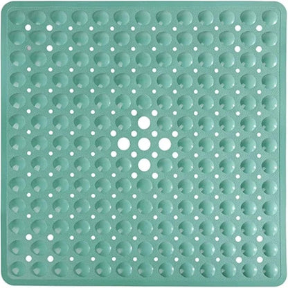 tapis de bain antidérapant carré | Escale Douche Vert / 53cm x 53cm