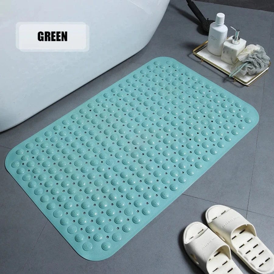 Tapis de bain antidérapant rectangle | Escale Douche Vert / 36cm x 70cm