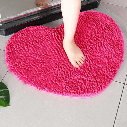Tapis de bain cœur