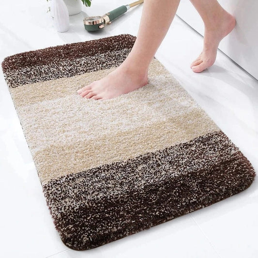 Tapis de bain design dégradé de couleurs | Escale Douche Brun / 50cm x 80cm