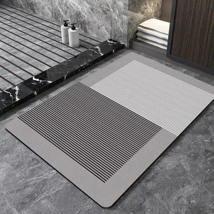 Tapis de bain design géométrique "carré" | Escale Douche 1 / 40cm x 60cm