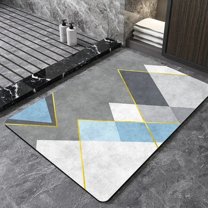 Tapis de bain design géométrique "triangle" | Escale Douche 1 / 40cm x 60cm