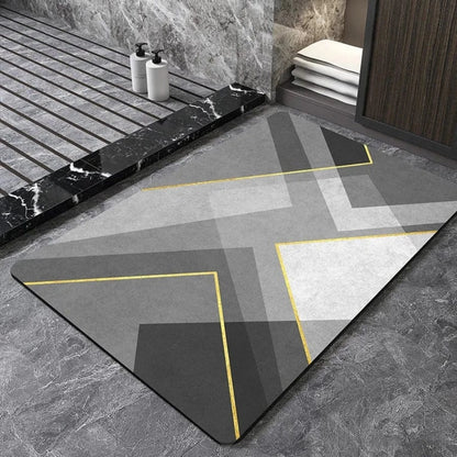 Tapis de bain design géométrique "triangle"