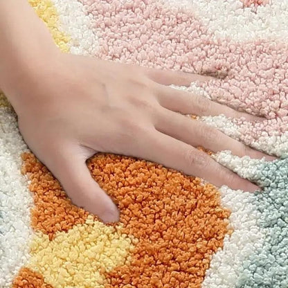 Tapis de bain fleuri | Escale Douche Multicolore / 40cm x 60cm
