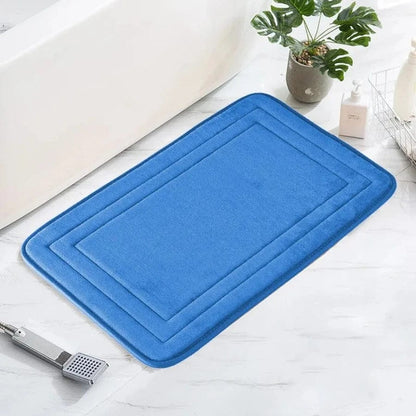 Tapis de bain passe partout | Escale Douche Bleu foncé / 40cm x 60cm