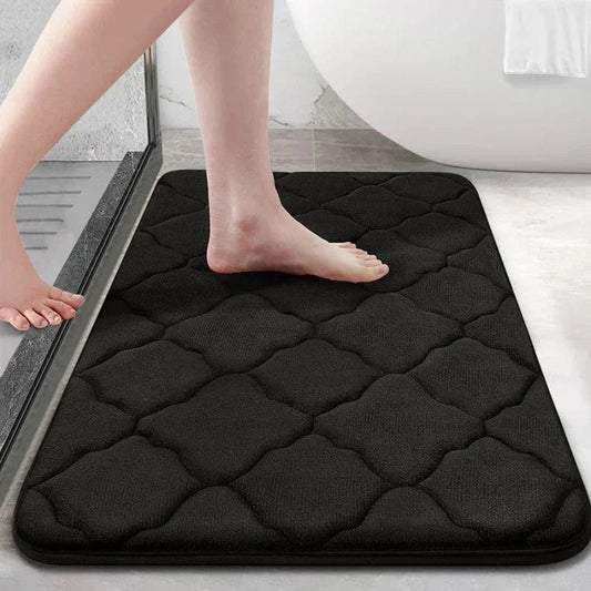 Tapis de bain simple | Escale Douche Noir / 40cm x 60cm