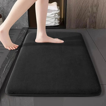 Tapis de bain ultra doux | Escale Douche Noir / 50cm x 120cm