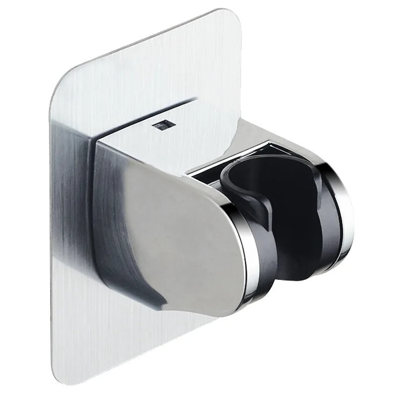 Support de pommeau de douche ajustable et adhésif Chrome